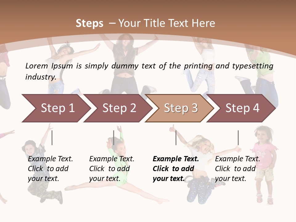 Slim Beautiful Excitement PowerPoint Template