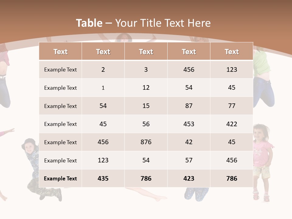 Slim Beautiful Excitement PowerPoint Template