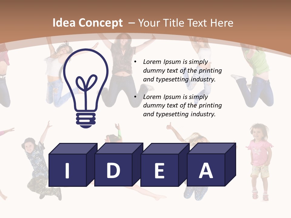 Slim Beautiful Excitement PowerPoint Template