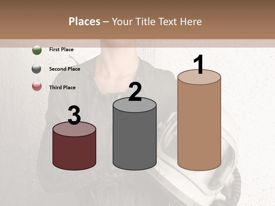 Future Woman Gray PowerPoint Template
