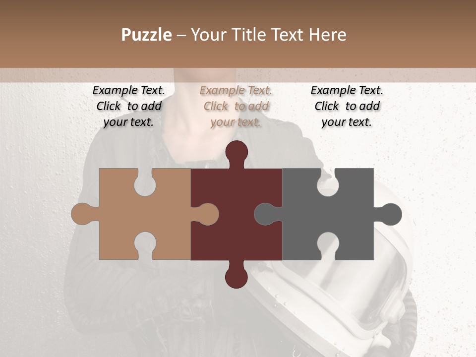 Future Woman Gray PowerPoint Template