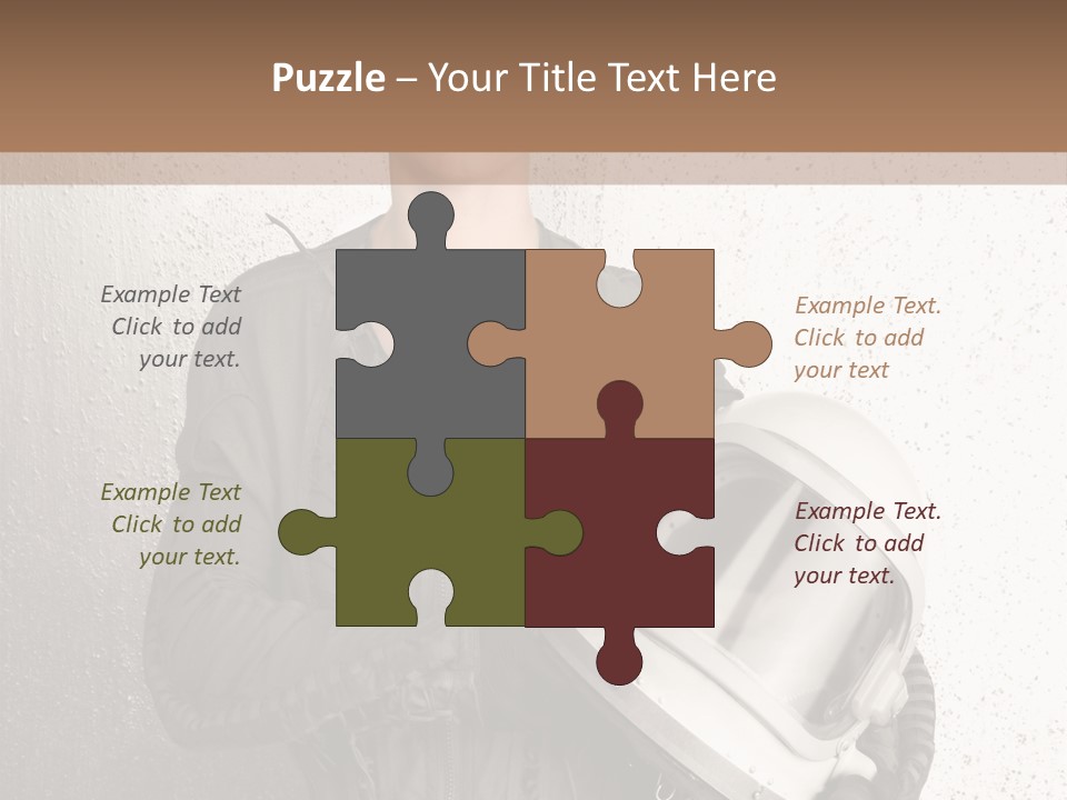 Future Woman Gray PowerPoint Template