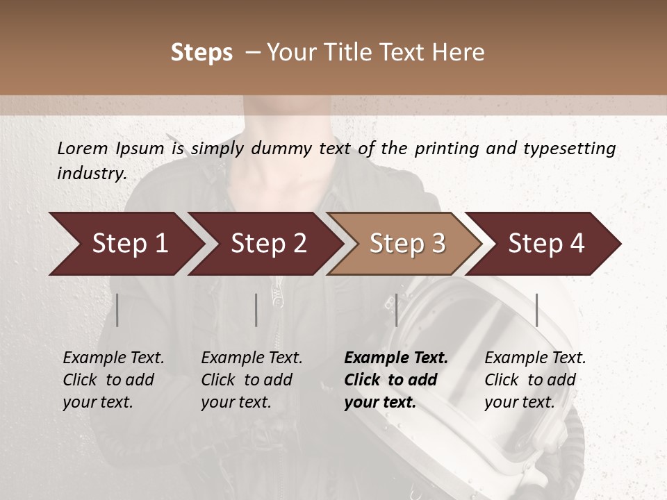 Future Woman Gray PowerPoint Template