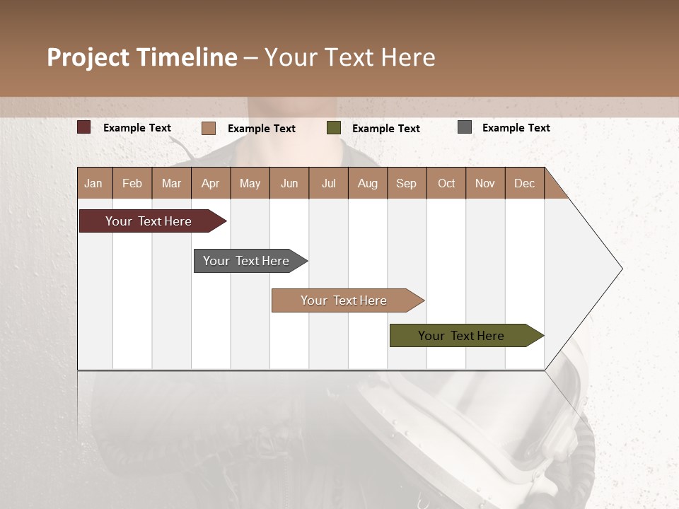 Future Woman Gray PowerPoint Template
