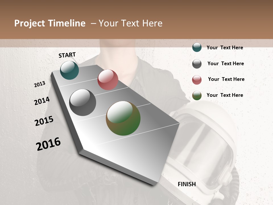 Future Woman Gray PowerPoint Template