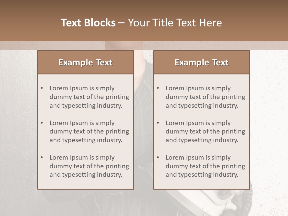 Future Woman Gray PowerPoint Template