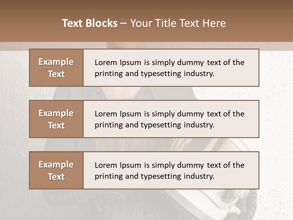 Future Woman Gray PowerPoint Template
