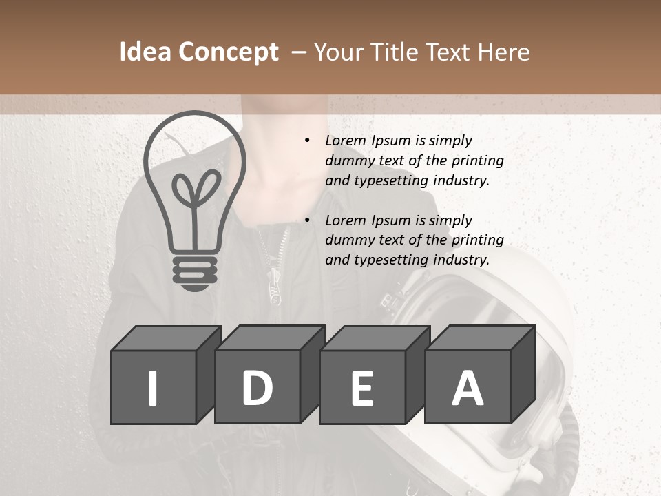 Future Woman Gray PowerPoint Template