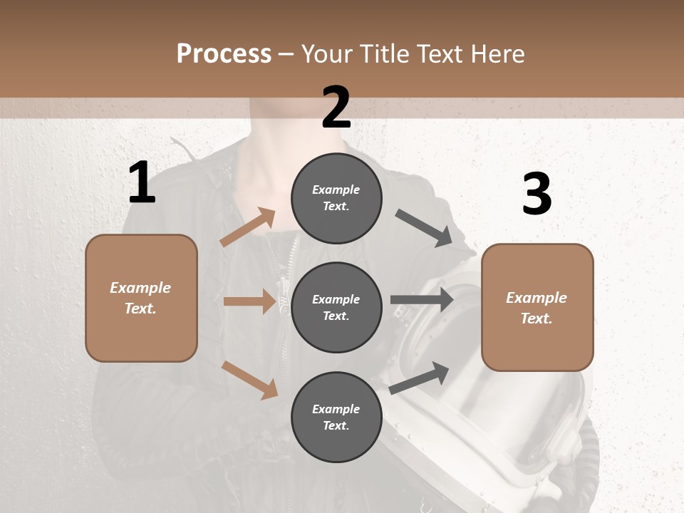 Future Woman Gray PowerPoint Template