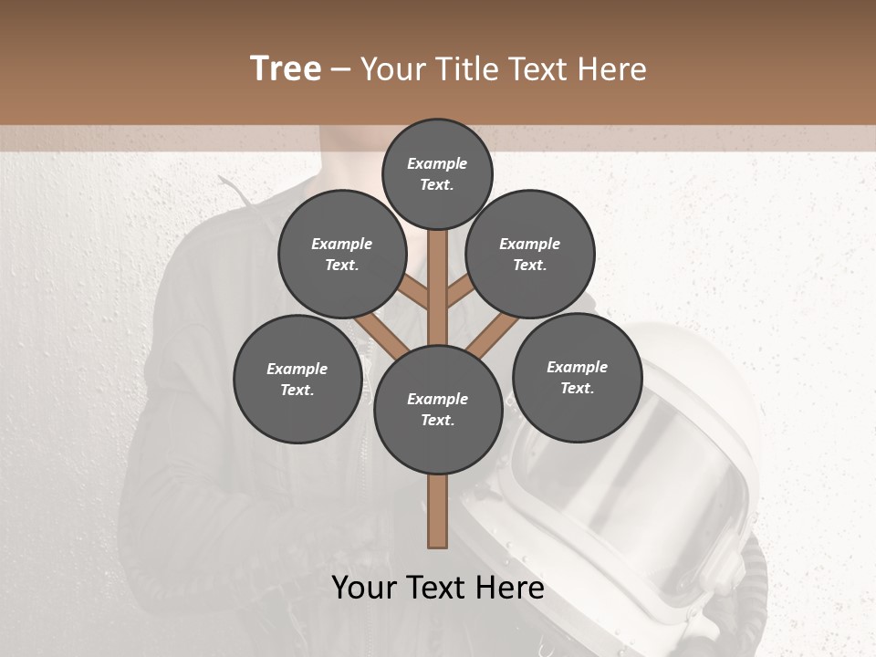 Future Woman Gray PowerPoint Template