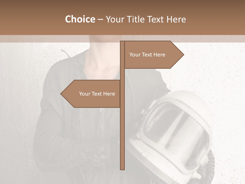 Future Woman Gray PowerPoint Template