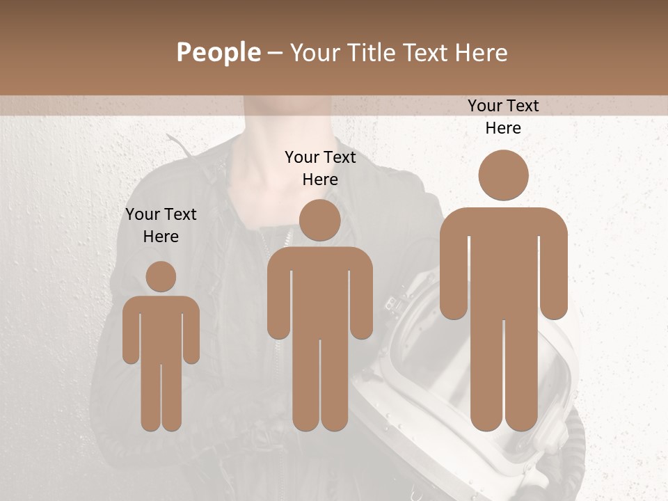 Future Woman Gray PowerPoint Template