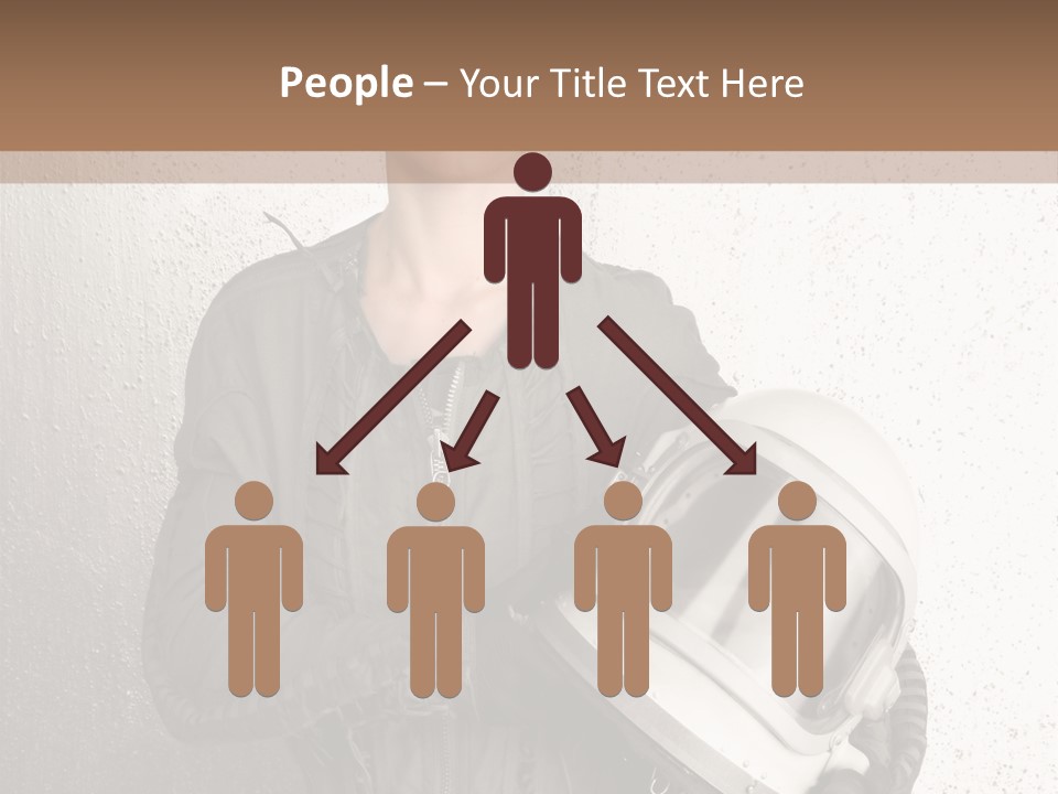 Future Woman Gray PowerPoint Template