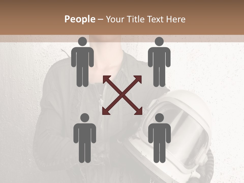 Future Woman Gray PowerPoint Template