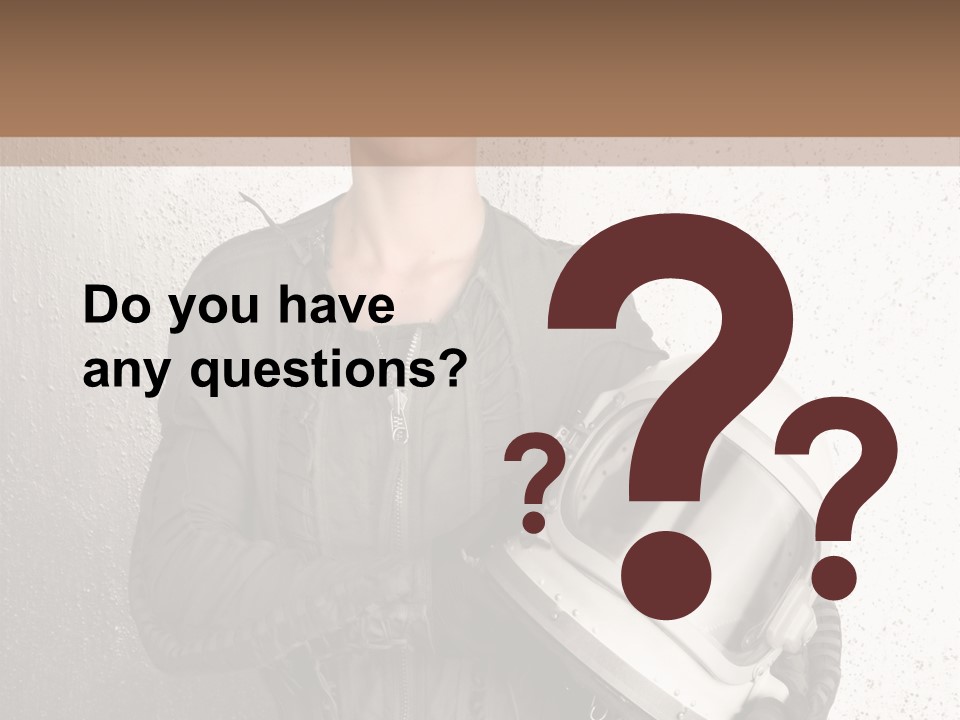 Future Woman Gray PowerPoint Template