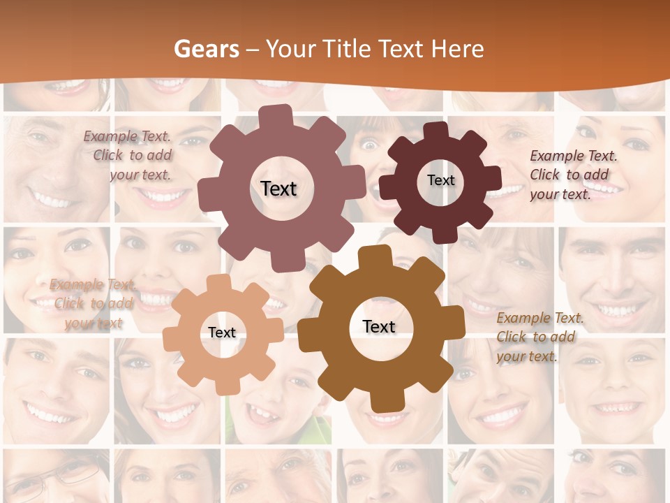 Health Mouth Elderly PowerPoint Template