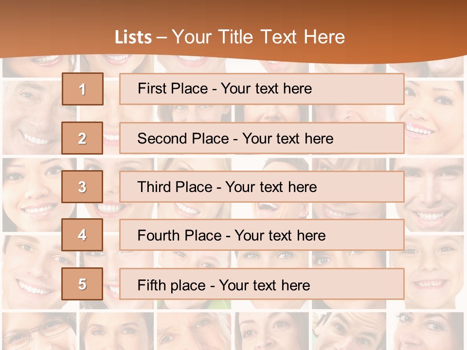 Health Mouth Elderly PowerPoint Template