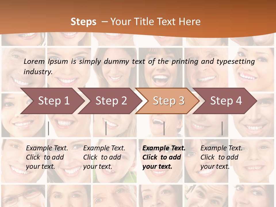 Health Mouth Elderly PowerPoint Template