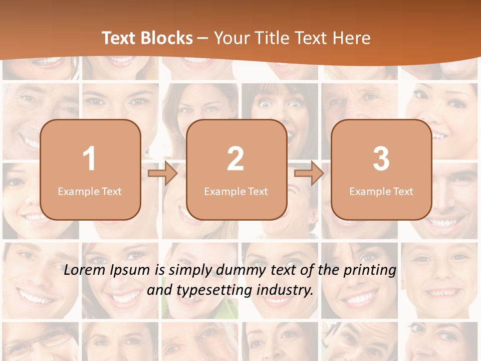 Health Mouth Elderly PowerPoint Template