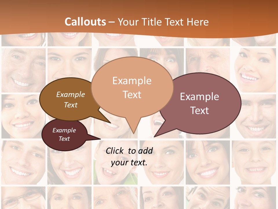 Health Mouth Elderly PowerPoint Template