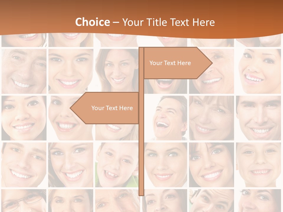 Health Mouth Elderly PowerPoint Template