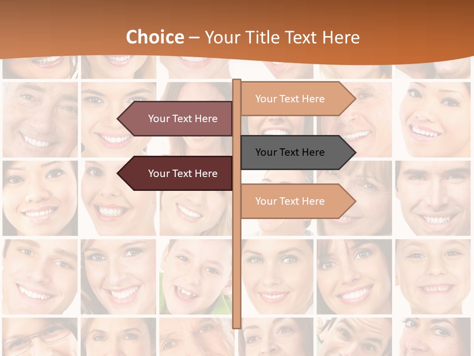 Health Mouth Elderly PowerPoint Template