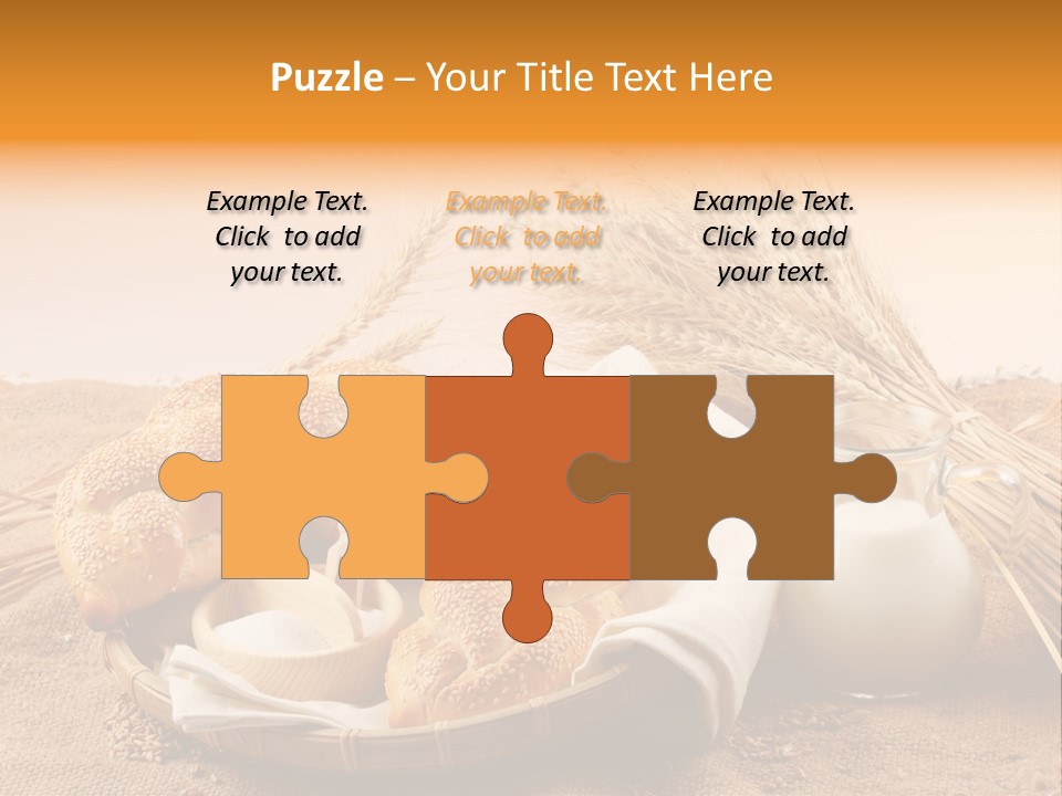 Wooden Bread Grain PowerPoint Template