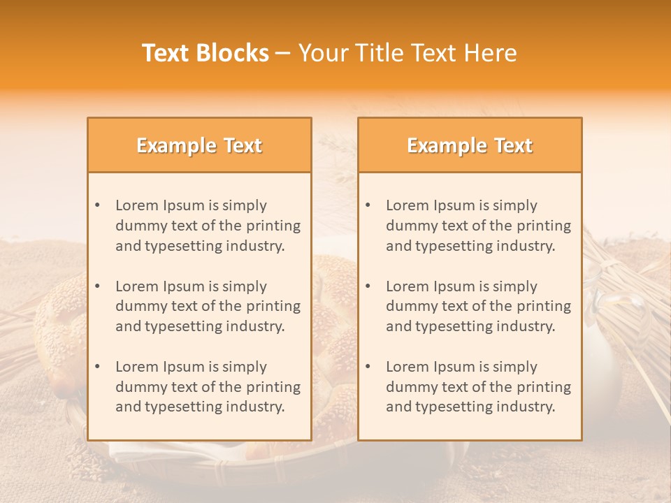 Wooden Bread Grain PowerPoint Template