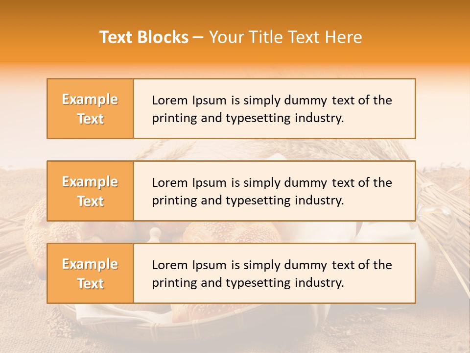 Wooden Bread Grain PowerPoint Template