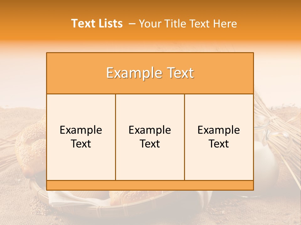 Wooden Bread Grain PowerPoint Template