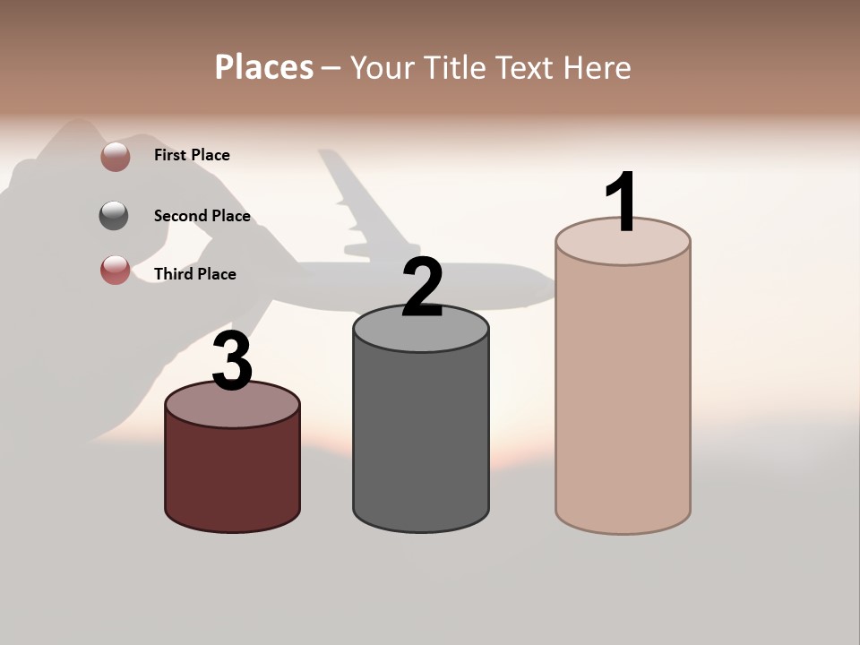 Paradise Airliner Huge PowerPoint Template