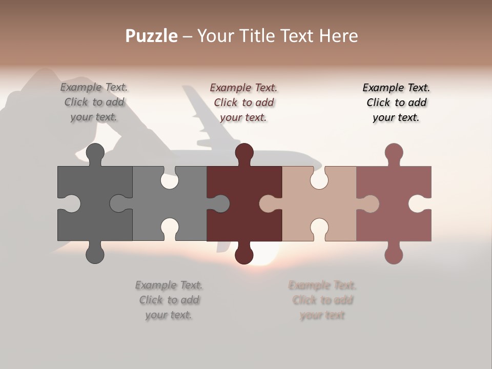 Paradise Airliner Huge PowerPoint Template