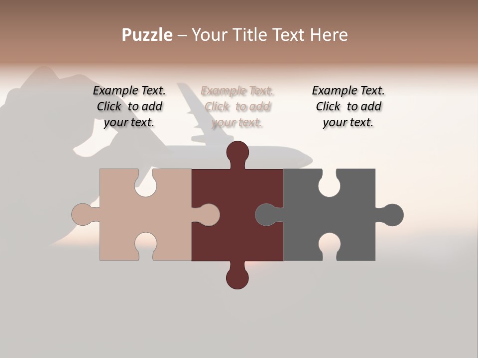 Paradise Airliner Huge PowerPoint Template