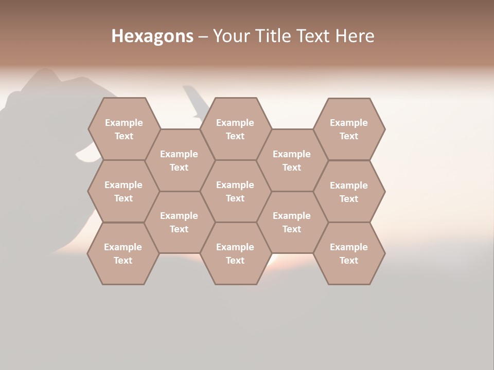 Paradise Airliner Huge PowerPoint Template