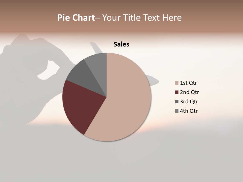 Paradise Airliner Huge PowerPoint Template