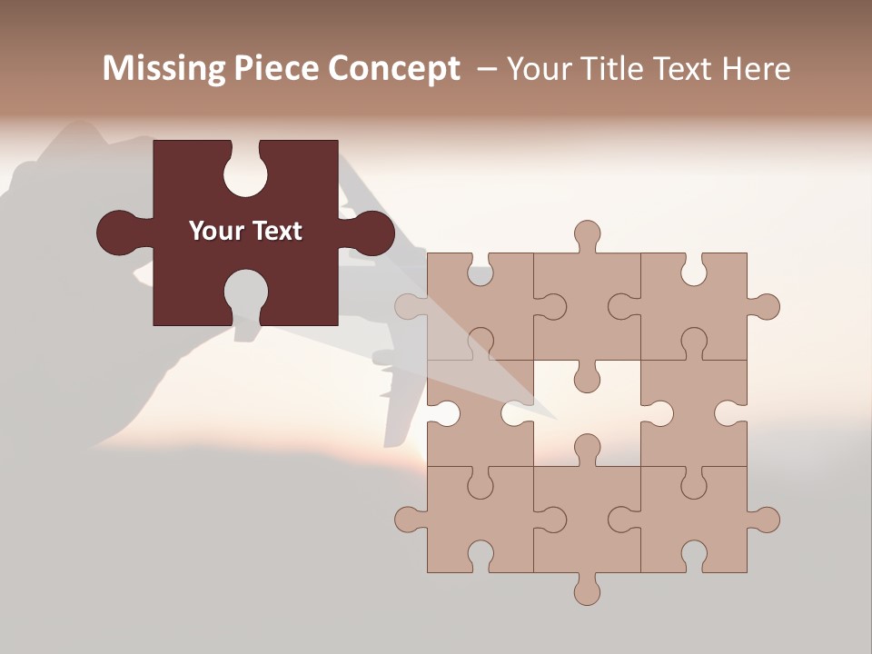 Paradise Airliner Huge PowerPoint Template