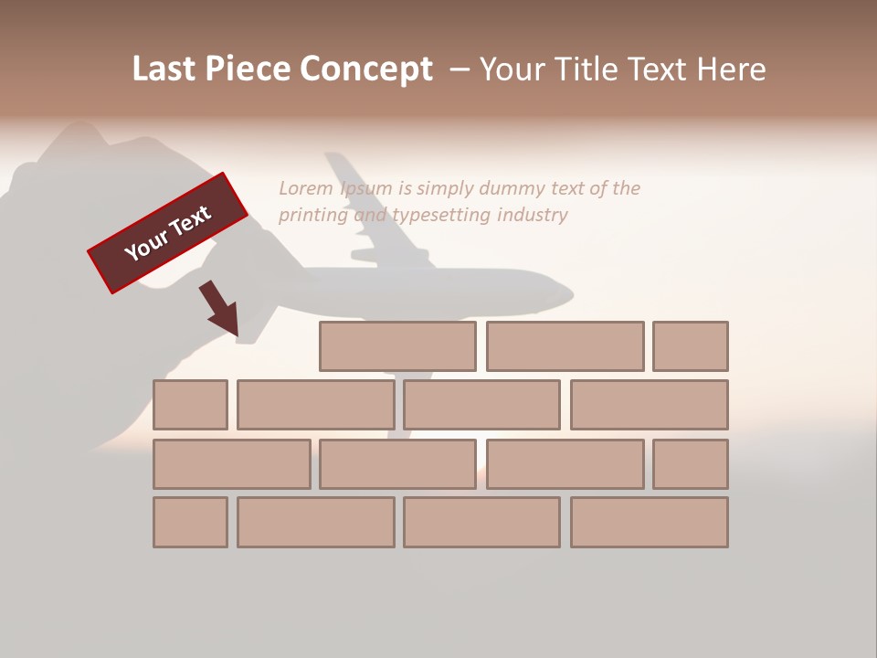 Paradise Airliner Huge PowerPoint Template