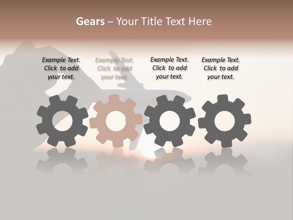 Paradise Airliner Huge PowerPoint Template