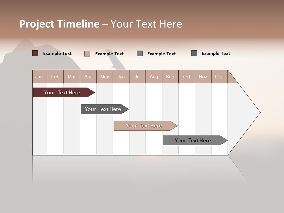 Paradise Airliner Huge PowerPoint Template