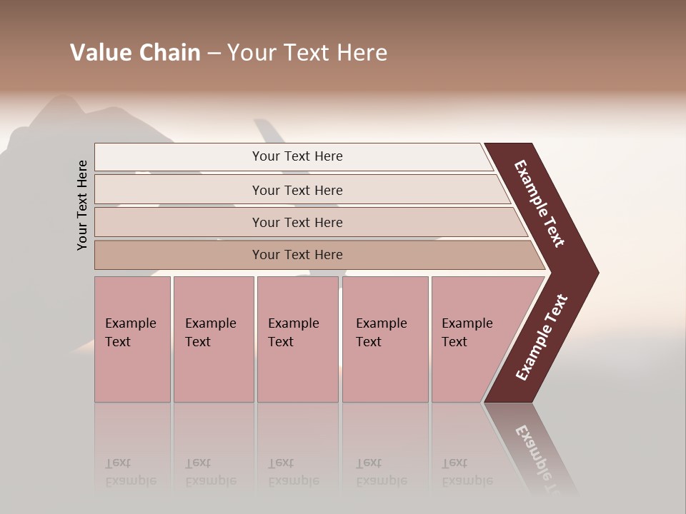 Paradise Airliner Huge PowerPoint Template