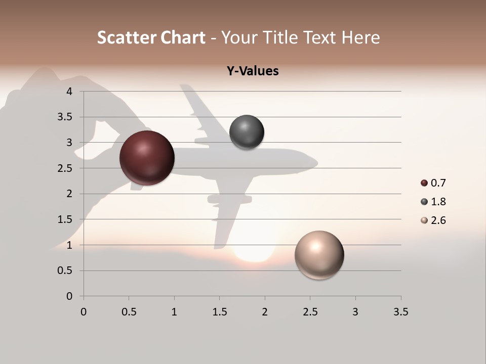 Paradise Airliner Huge PowerPoint Template