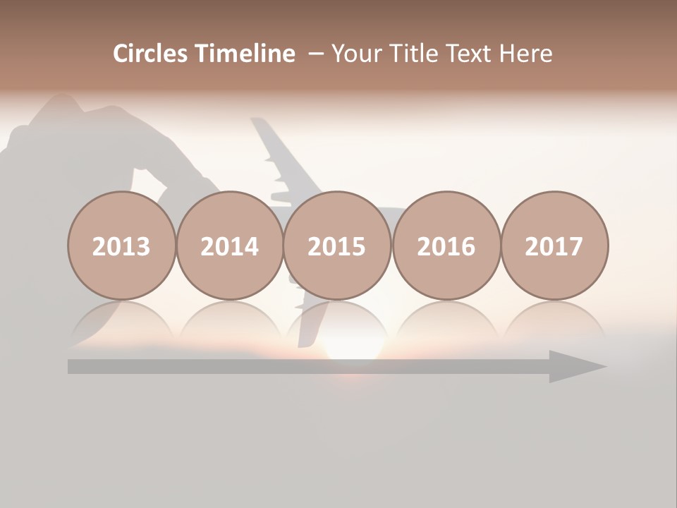 Paradise Airliner Huge PowerPoint Template