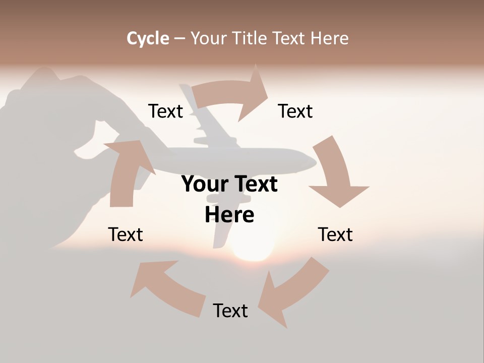 Paradise Airliner Huge PowerPoint Template