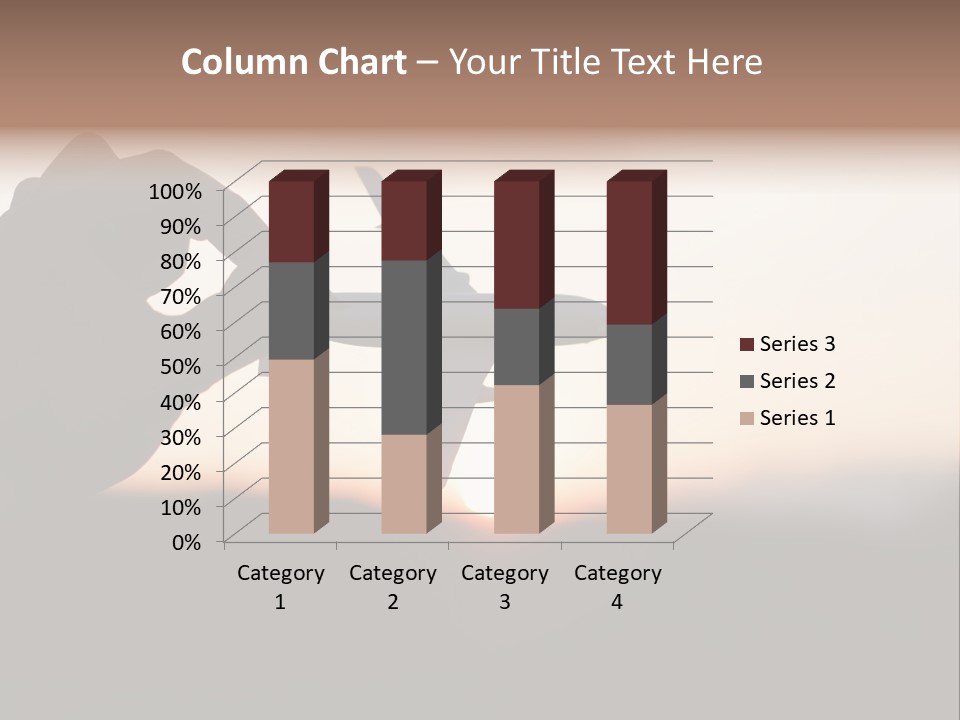 Paradise Airliner Huge PowerPoint Template