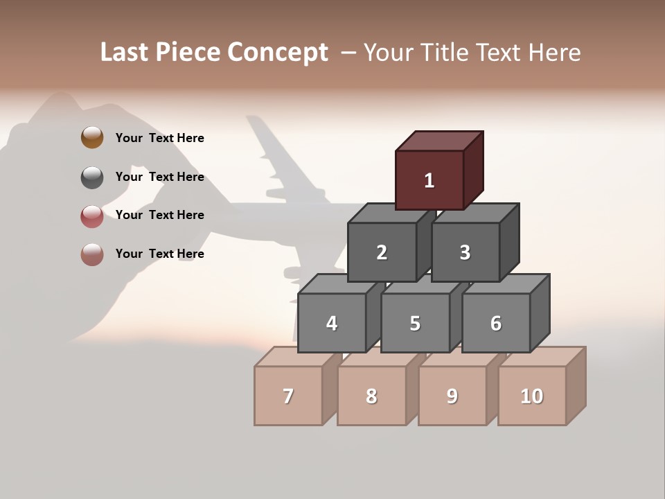 Paradise Airliner Huge PowerPoint Template