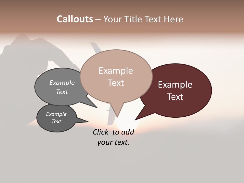 Paradise Airliner Huge PowerPoint Template