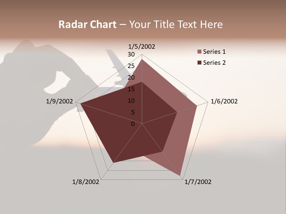 Paradise Airliner Huge PowerPoint Template