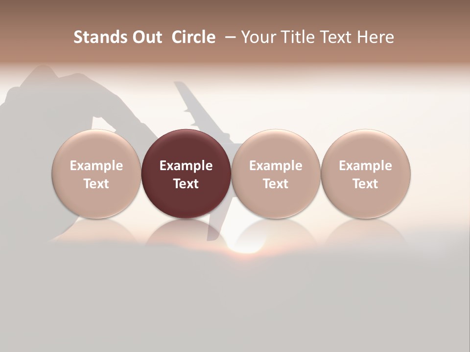 Paradise Airliner Huge PowerPoint Template