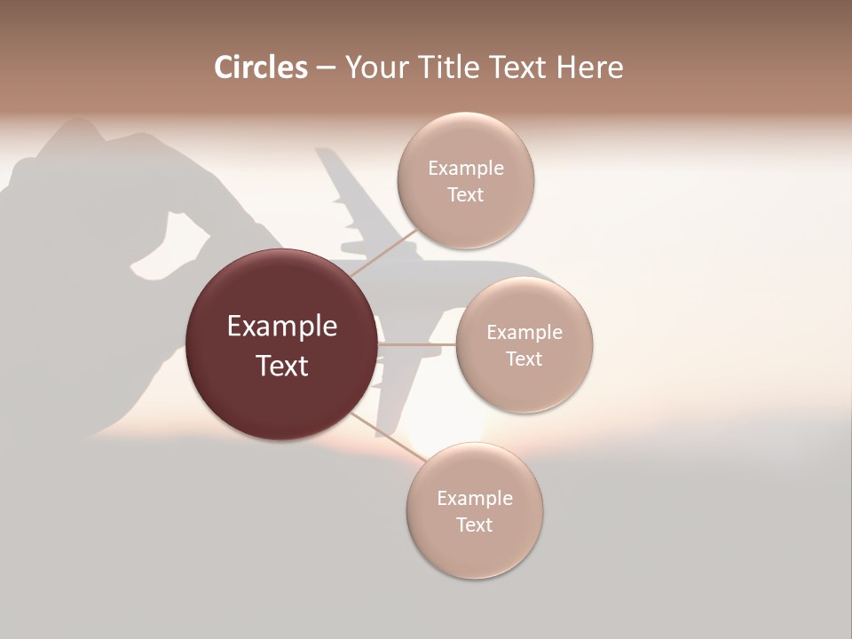 Paradise Airliner Huge PowerPoint Template