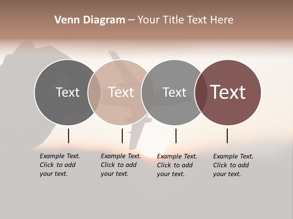 Paradise Airliner Huge PowerPoint Template